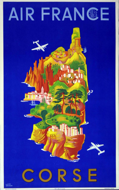 AFFICHE AIR FRANCE CORSE